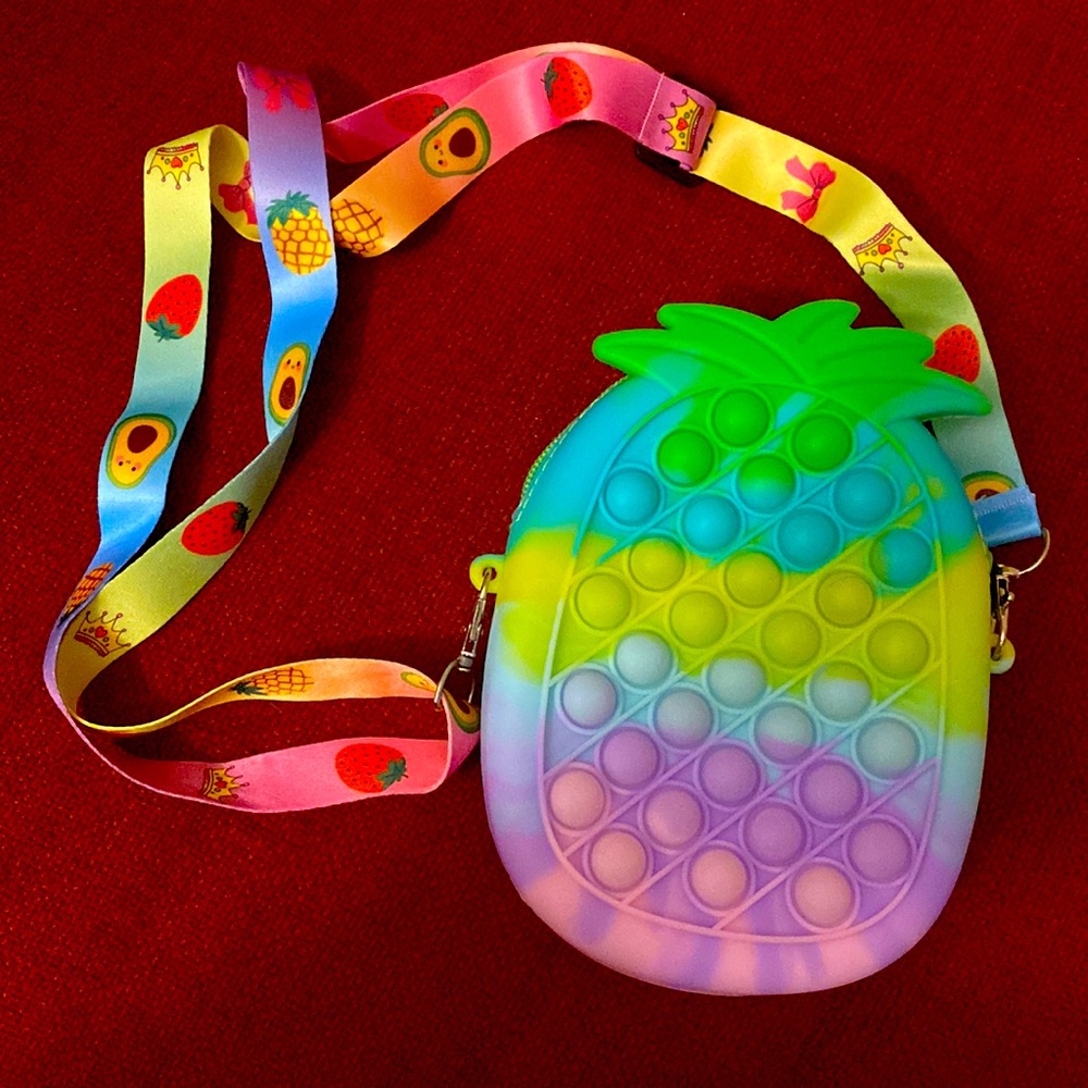 Pineapple Pop It adjustable purse